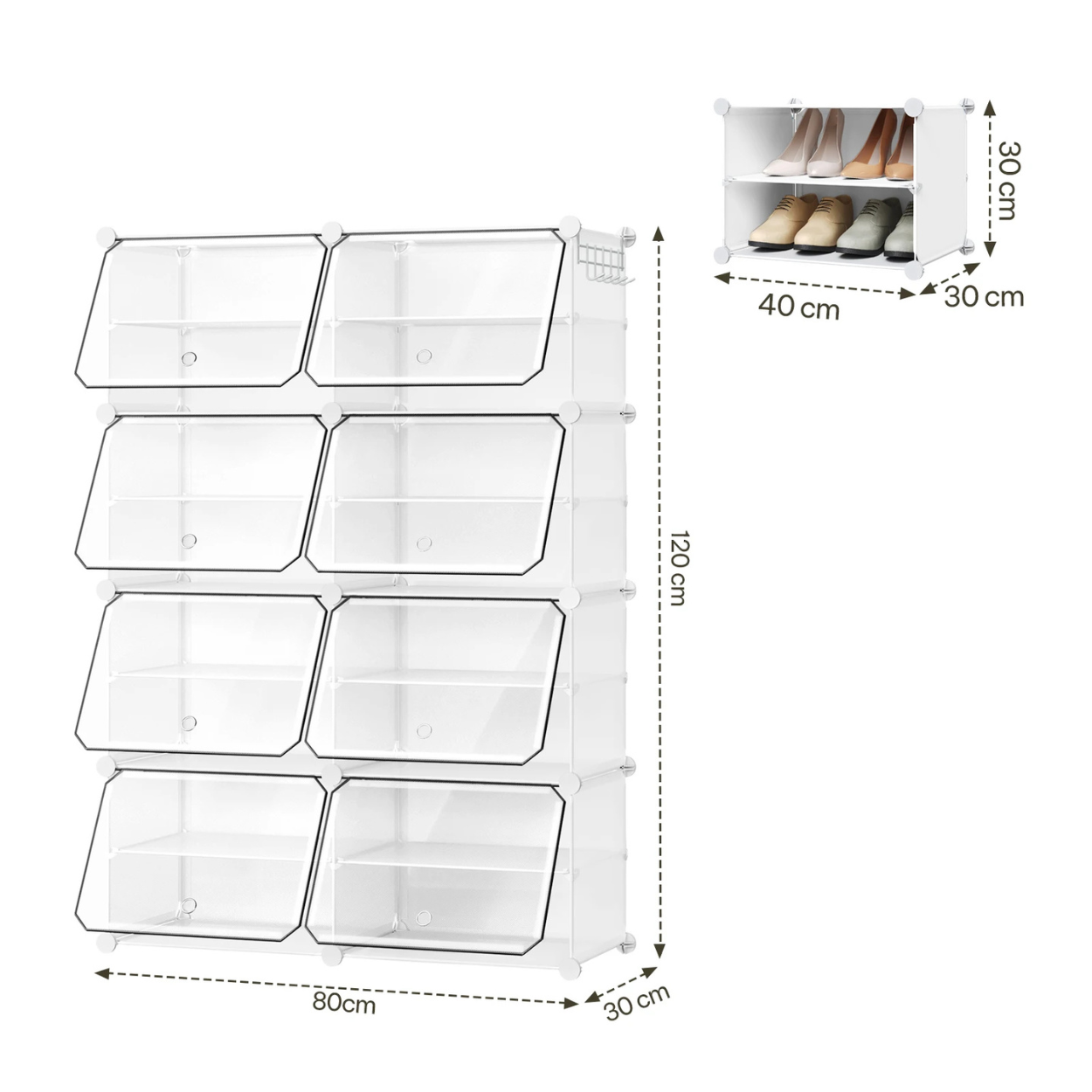 Armario Plegable y Modular para Zapatos Compacto