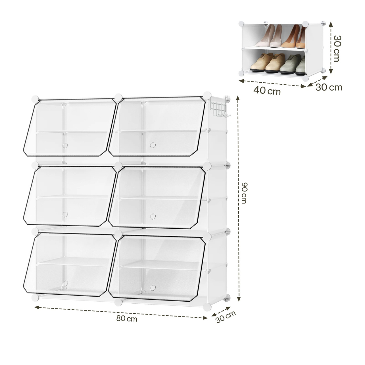 Armario Plegable y Modular para Zapatos Compacto