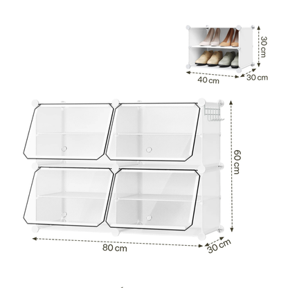 Armario Plegable y Modular para Zapatos Compacto