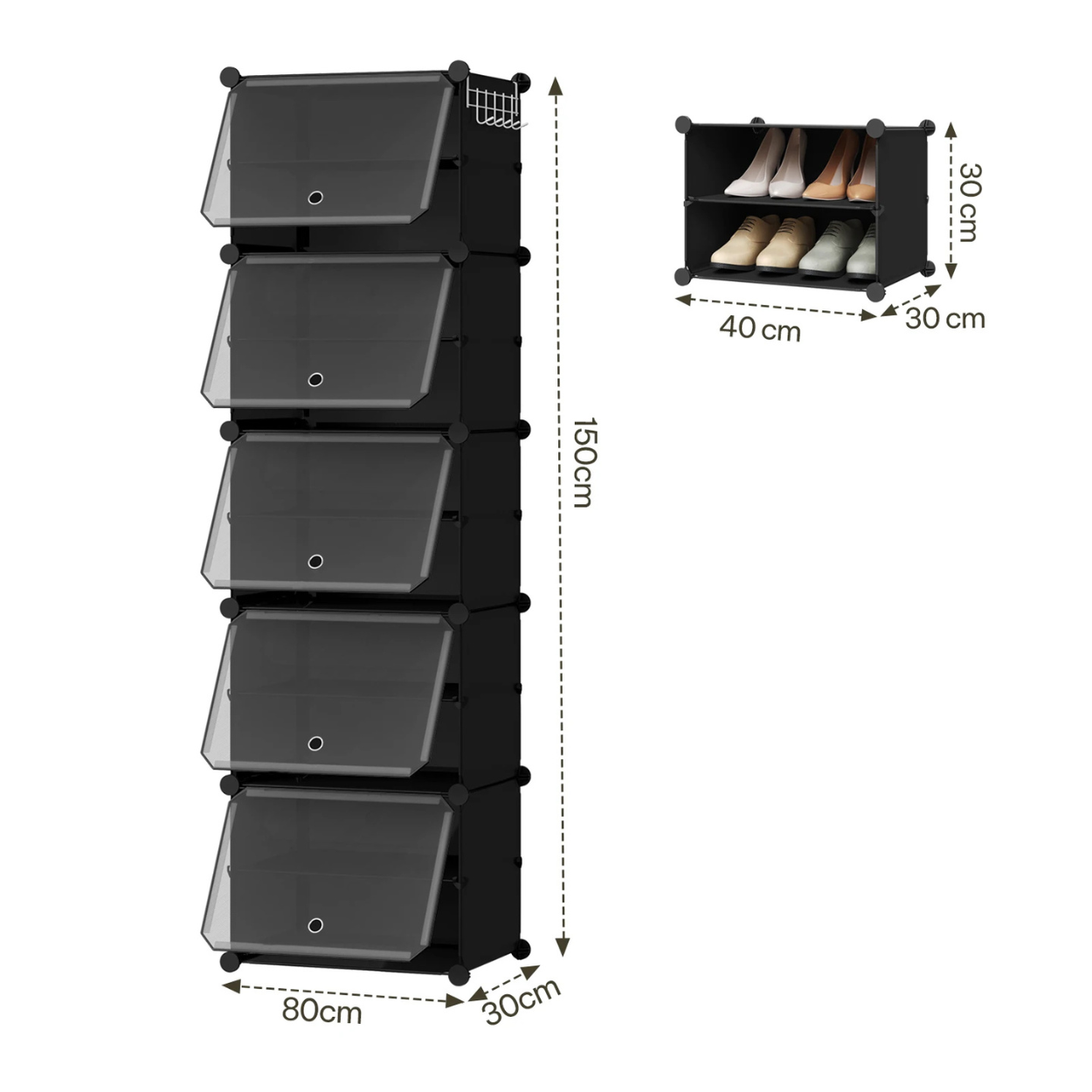 Armario Plegable y Modular para Zapatos Compacto