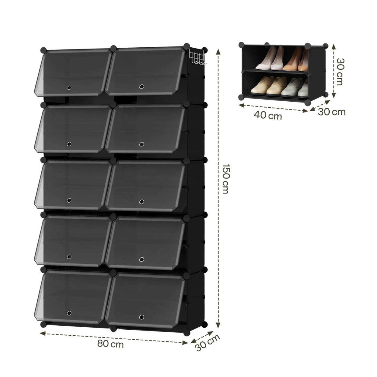 Armario Plegable y Modular para Zapatos Compacto
