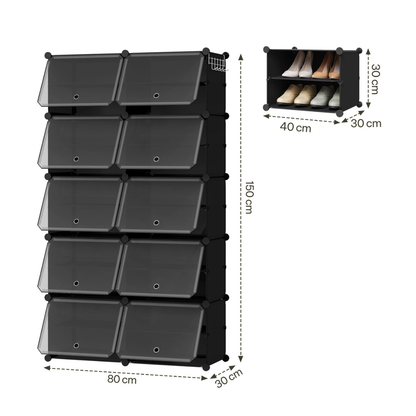 Armario Plegable y Modular para Zapatos Compacto