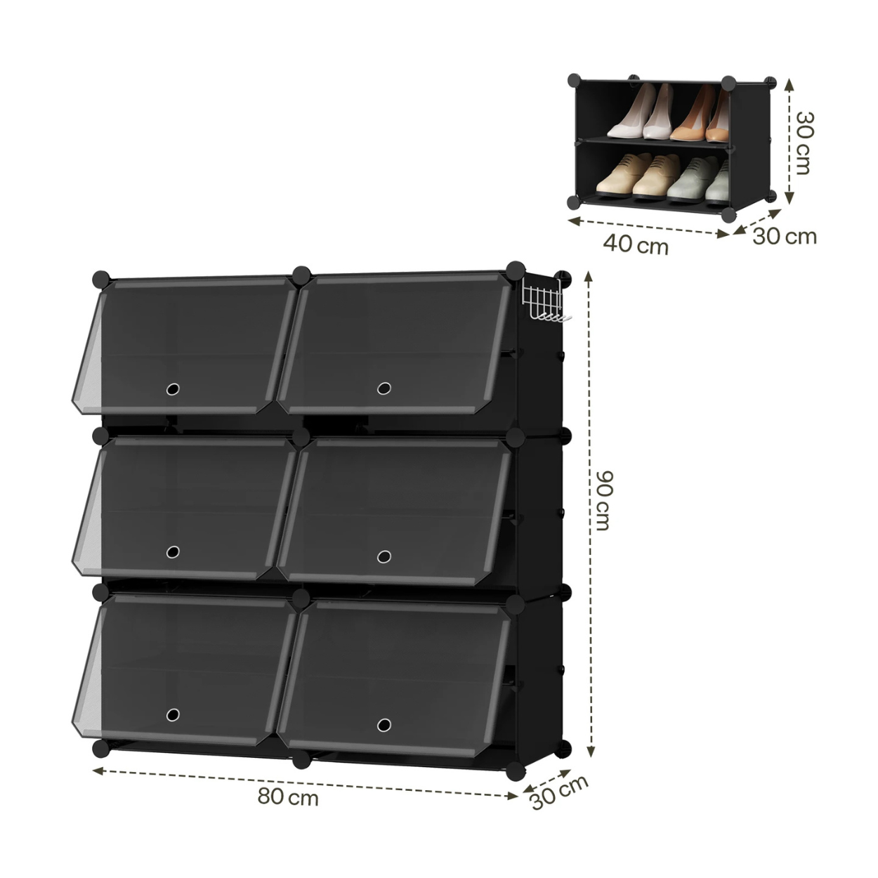 Armario Plegable y Modular para Zapatos Compacto