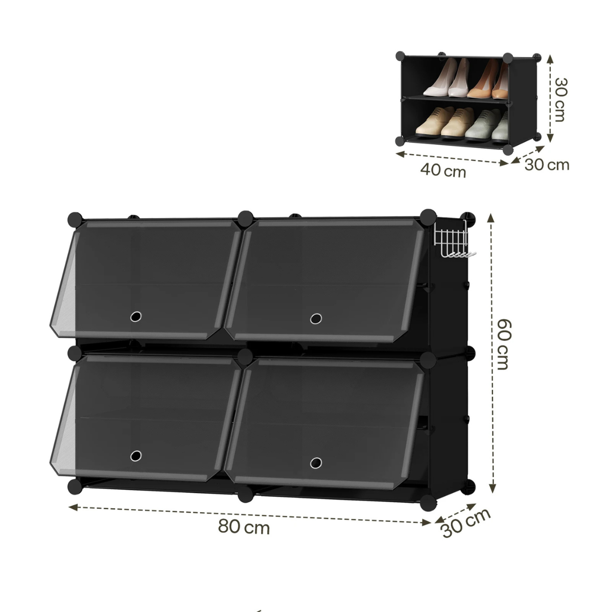 Armario Plegable y Modular para Zapatos Compacto