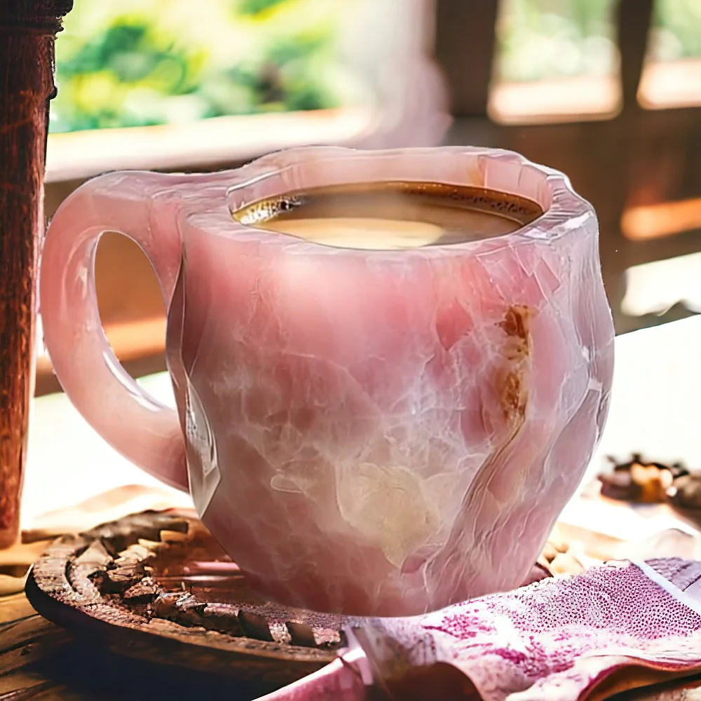 Taza de cerámica elegante hecha a mano para decoración del hogar