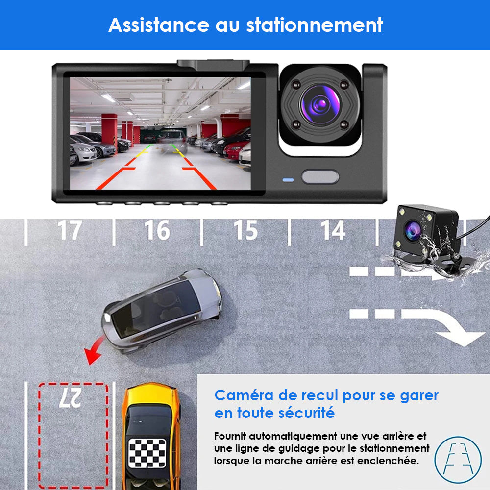 Cámara para Coche Doble Sistema Delantero/Trasero Full HD
