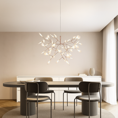 Lámpara Colgante LED Rosa Oro Elegante