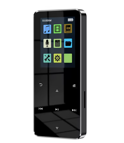 Reproductor MP3 Bluetooth con pantalla HD de 2,4 pulgadas, radio FM y altavoz integrado