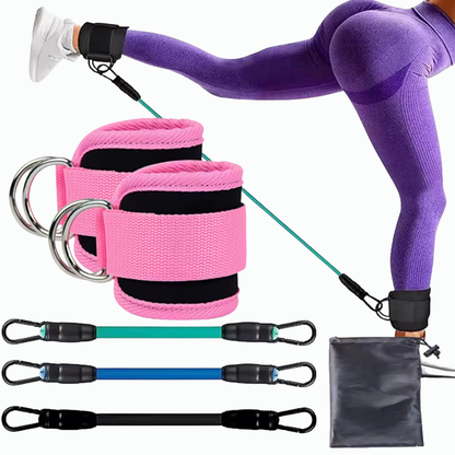 Equipo de Musculación para Glúteos y Piernas con Bandas Elásticas