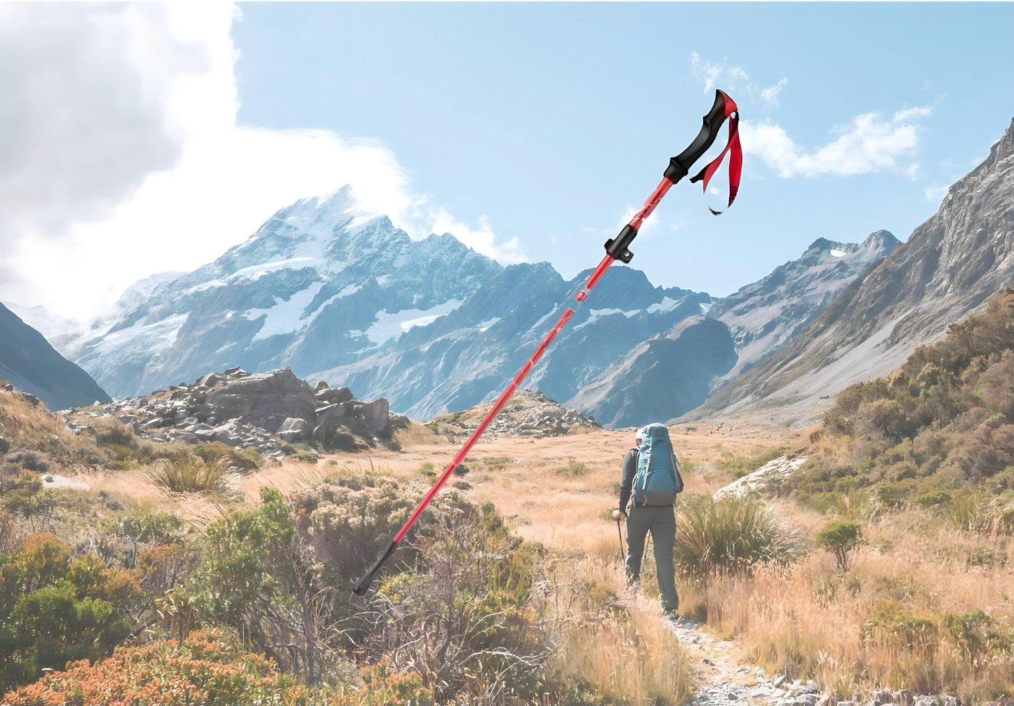 Bastones de senderismo ligeros para trekking de montaña