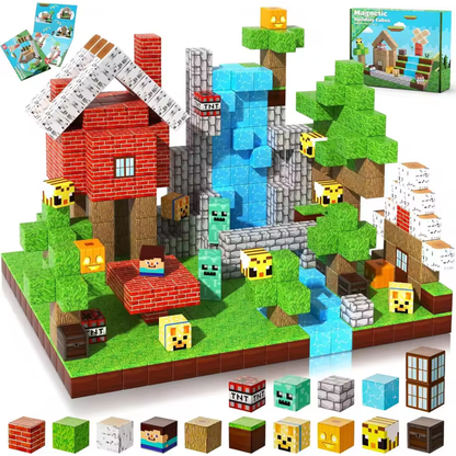 Bloques de construcción magnéticos juego de arquitectura para niños