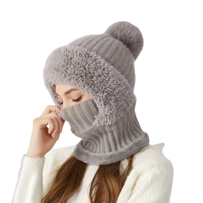 Gorro de Mujer de Terciopelo Suave y Caliente