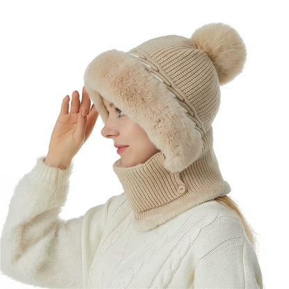 Gorro Bufanda Polar 2 en 1 Suave y Caliente