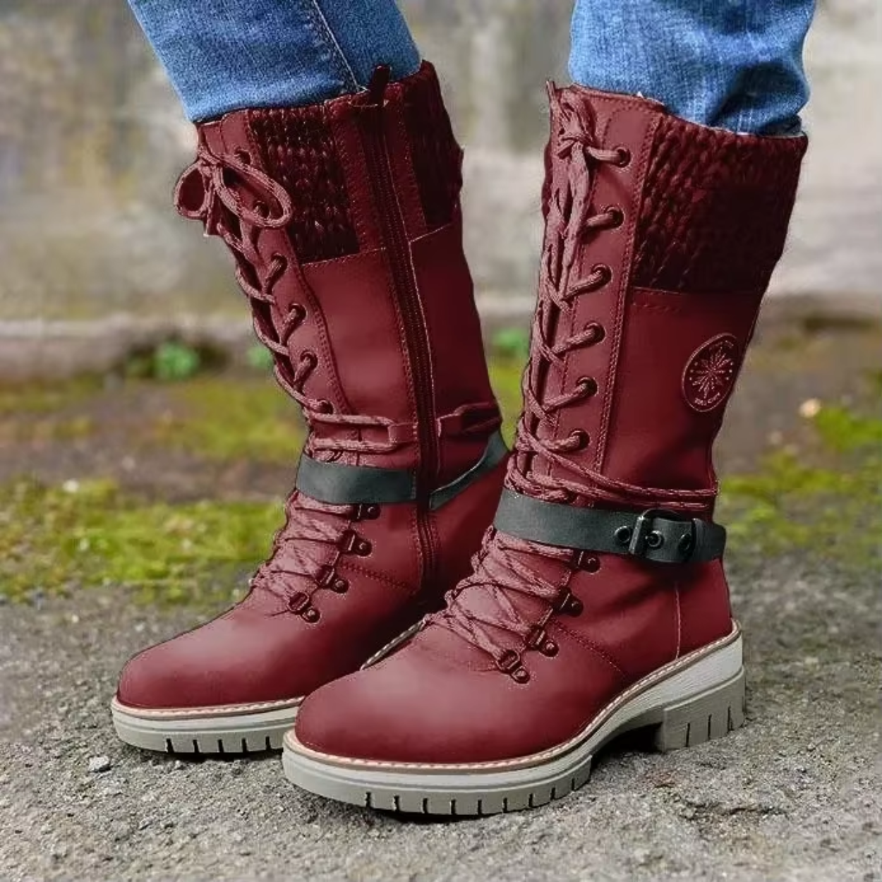 Botas de Invierno Impermeables hasta Media Pantorrilla y Calientes