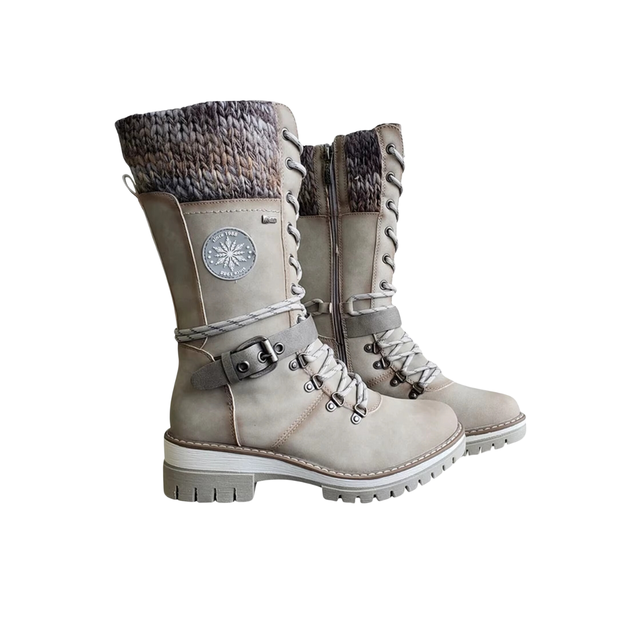 Botas de Invierno Impermeables hasta Media Pantorrilla y Calientes
