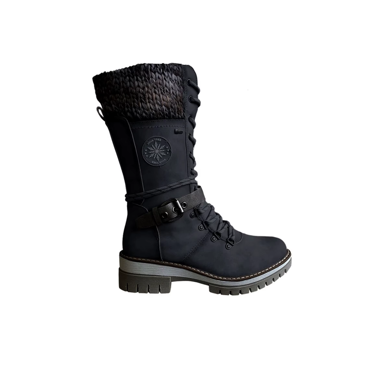 Botas de Invierno Impermeables hasta Media Pantorrilla y Calientes