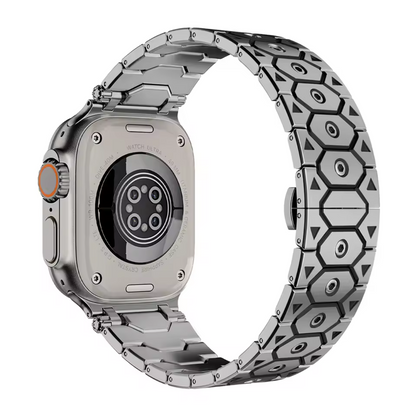 Pulsera Elegante de Metal Negro para Apple Watch