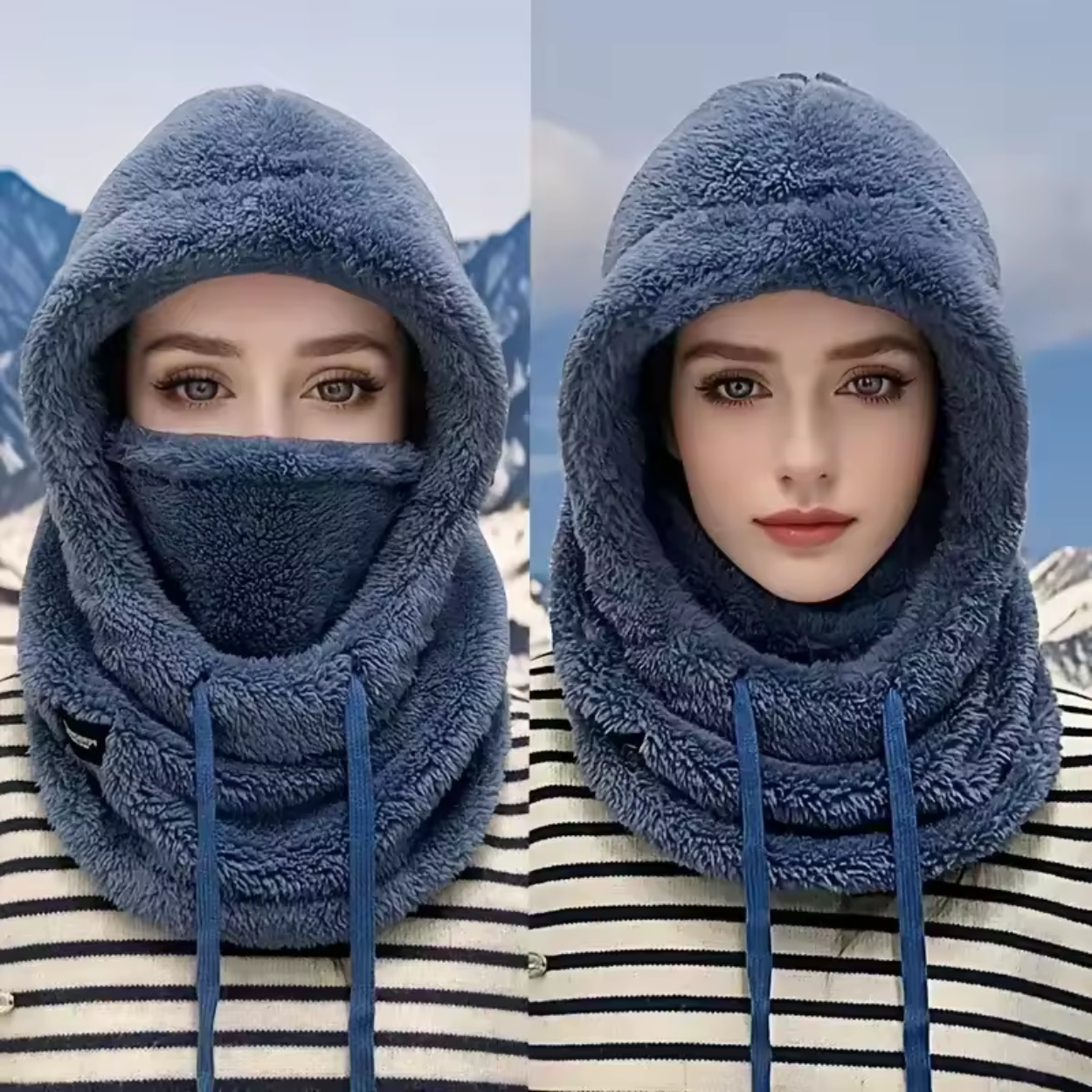 Capucha de Invierno 3 en 1 Impermeable y Caliente