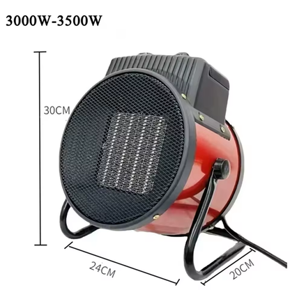 Calefactor Eléctrico Potente 1500W/2000W/3000W para Exterior