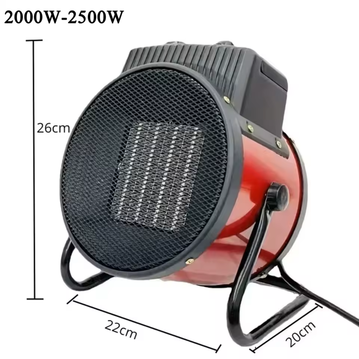 Calefactor Eléctrico Potente 1500W/2000W/3000W para Exterior
