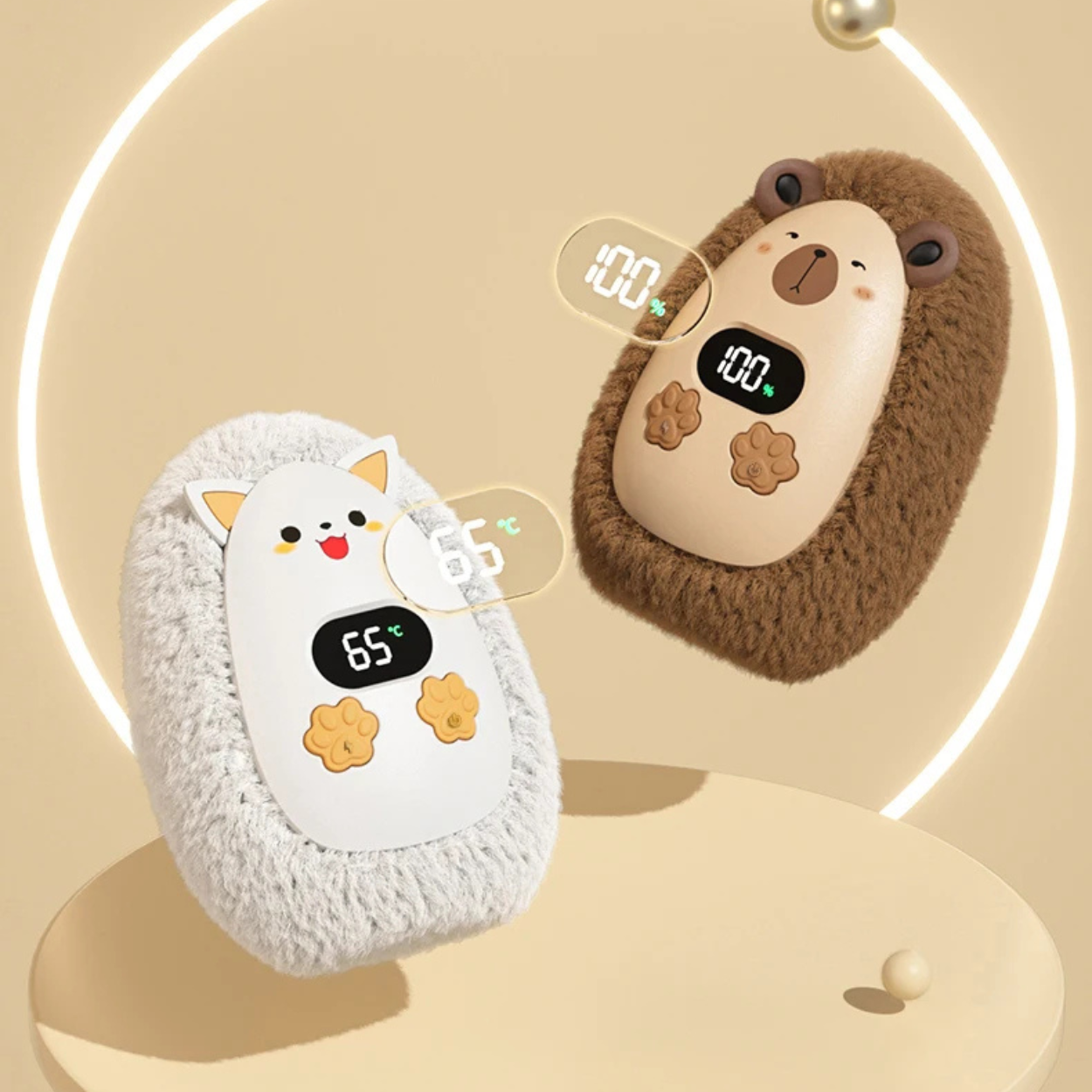 Guantes Calefactables de Peluche Suave