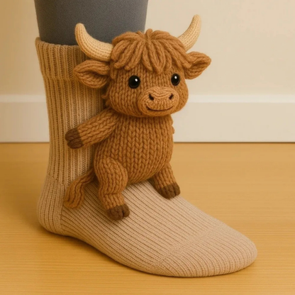 Calcetines Divertidos con Animales Coloridos y Alegres