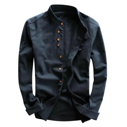 Camisa Japonesa para Hombre con Estampado de Dragón