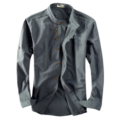 Camisa Japonesa para Hombre con Estampado de Dragón