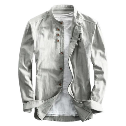 Camisa Japonesa para Hombre con Estampado de Dragón