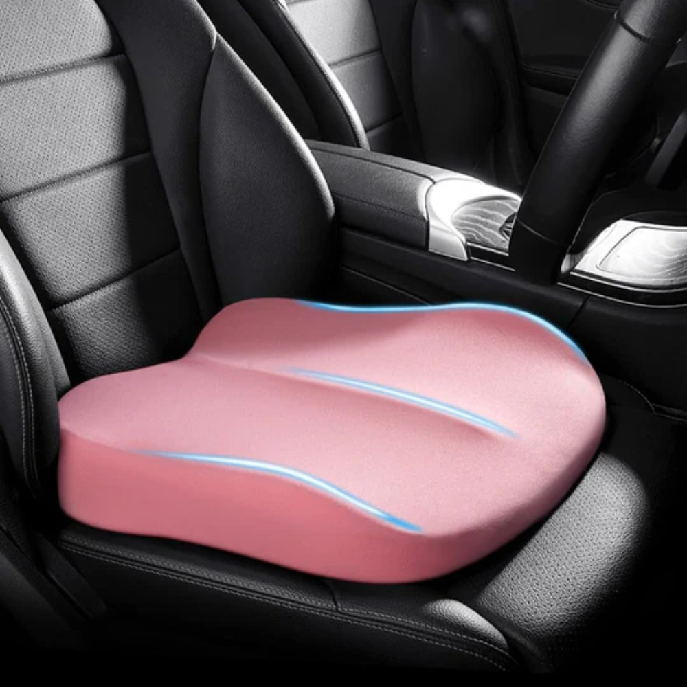 Cojín de Asiento de Coche Ergonómico con Memoria de Forma para una Espalda Cómoda