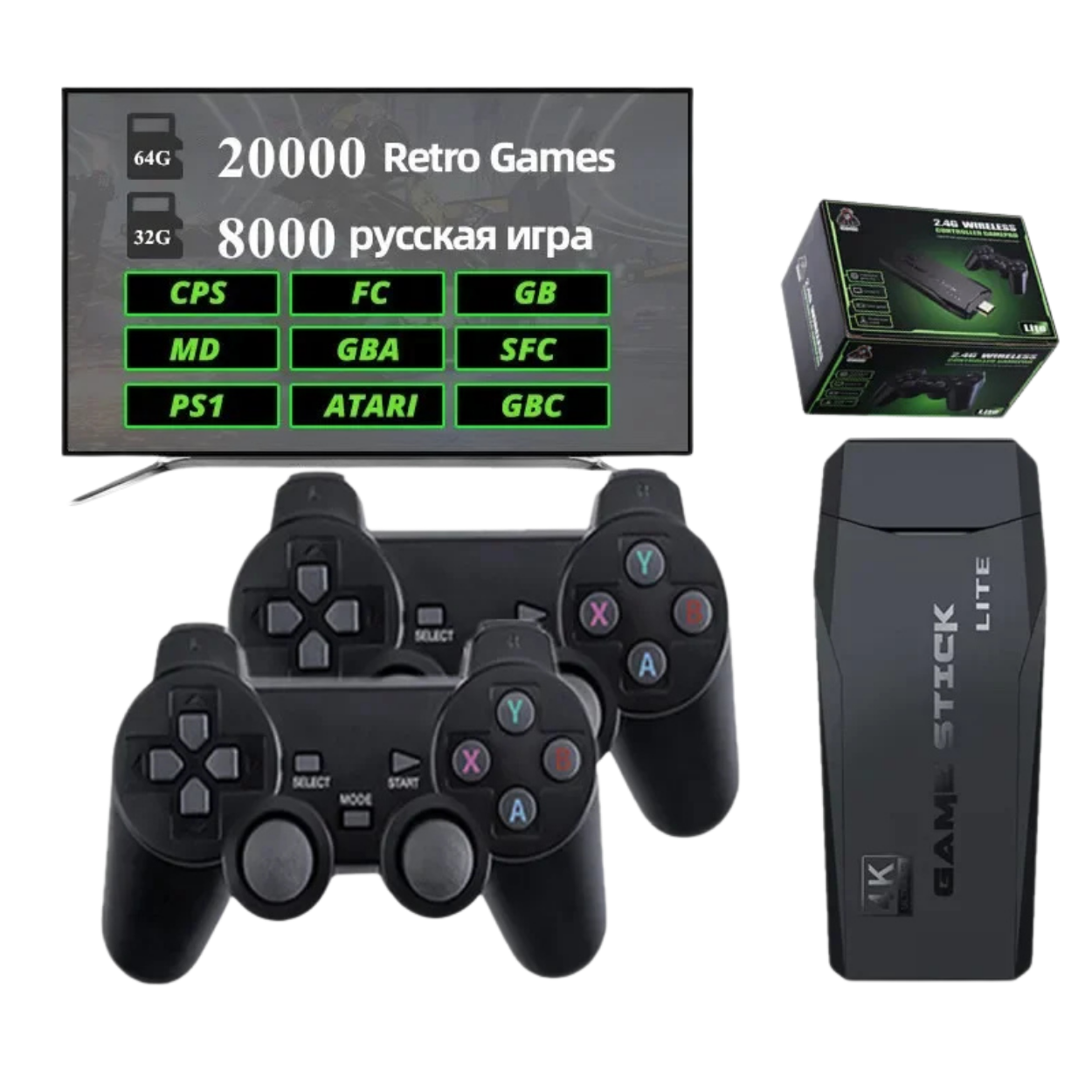 Consola de Juegos Retro 4K con 20,000 Títulos Preinstalados
