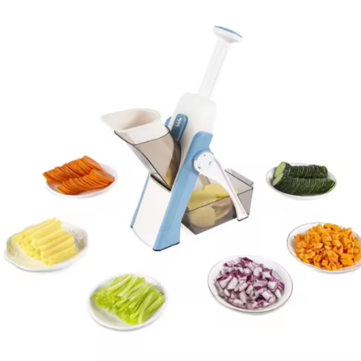 Rallador Manual de Verduras con Picadora Integrada