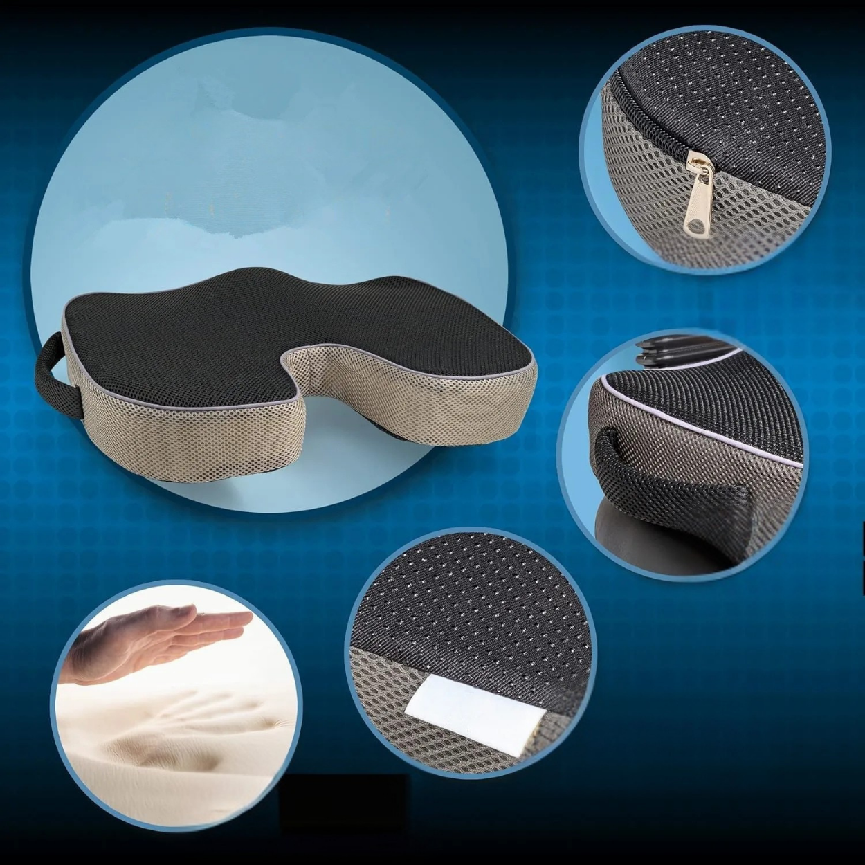 Cojín Ortopédico de Soporte Lumbar para Aliviar la Espalda