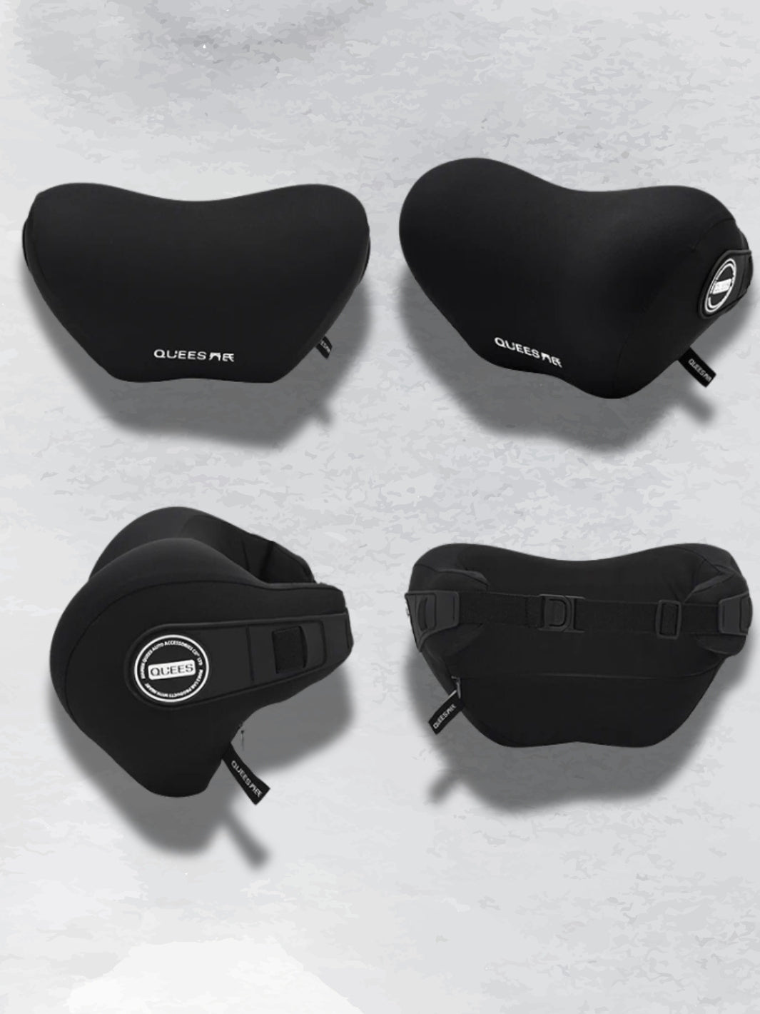 Cojín de Soporte Lumbar para Coche con Reposacabezas Ajustable