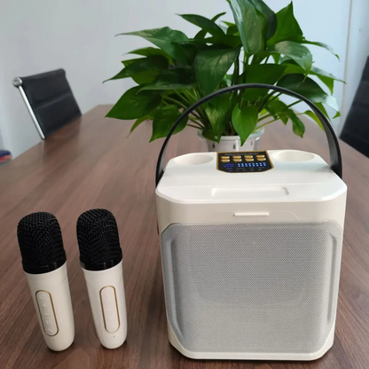 Altavoz Bluetooth Portátil Potente con Función de Karaoke