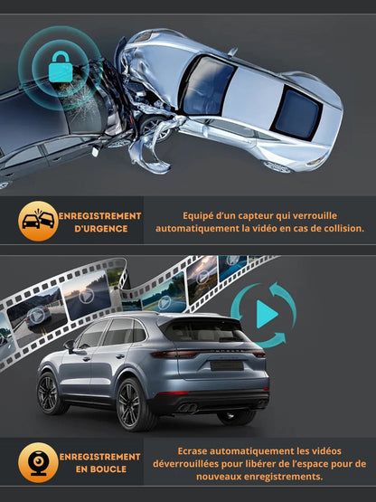 Cámara para Coche 4K HD con Grabación Continua