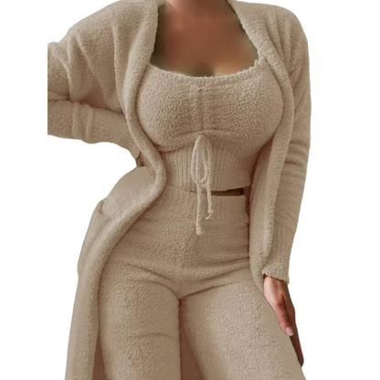 Pijama de Terciopelo Suave y Cómodo para Mujer