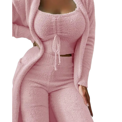 Pijama de Terciopelo Suave y Cómodo para Mujer