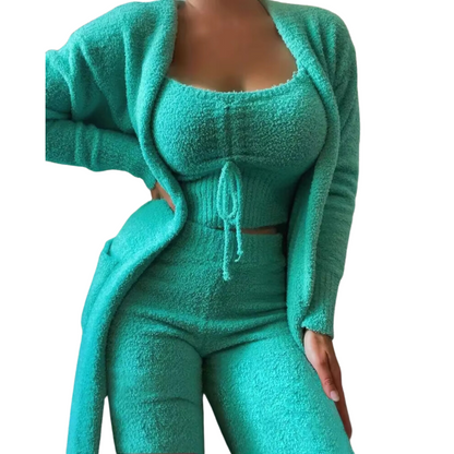 Pijama de Terciopelo Suave y Cómodo para Mujer