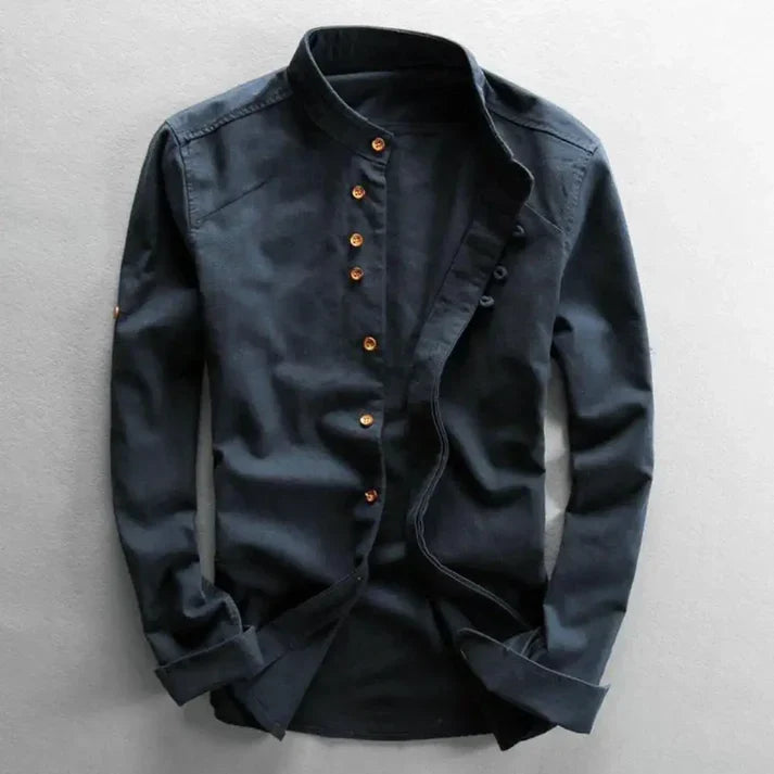Camisa Japonesa para Hombre con Estampado de Dragón