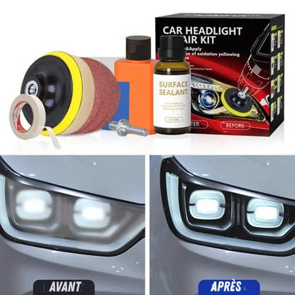 Kit de Reparación de Faros para Coche, Renovación Rápida y Fácil
