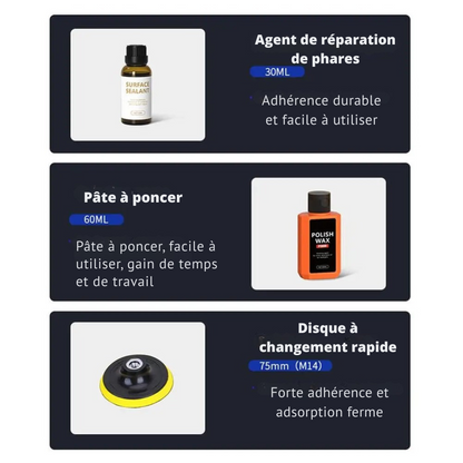 Kit de Reparación de Faros para Coche, Renovación Rápida y Fácil