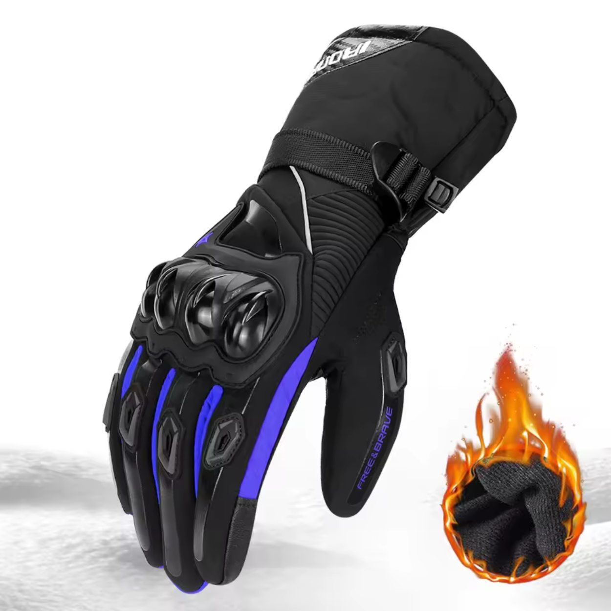 Guantes de Moto de Invierno Impermeables y Calefactables