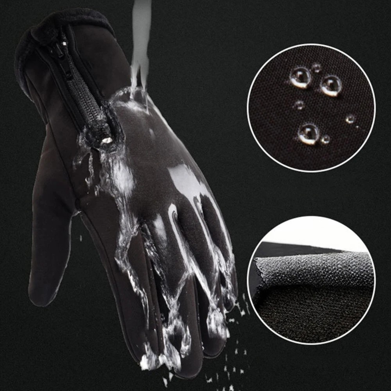 Guantes de Moto de Invierno Impermeables y Calefactables
