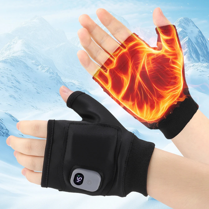 Guantes Calefactables Eléctricos Ajustables con 3 Niveles de Calor