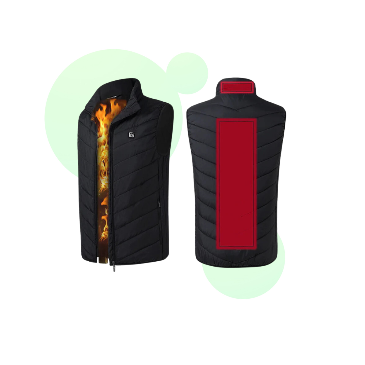 Gilet Chauffant Électrique 9 Zones de Chaleur Réglable - Marcherelle