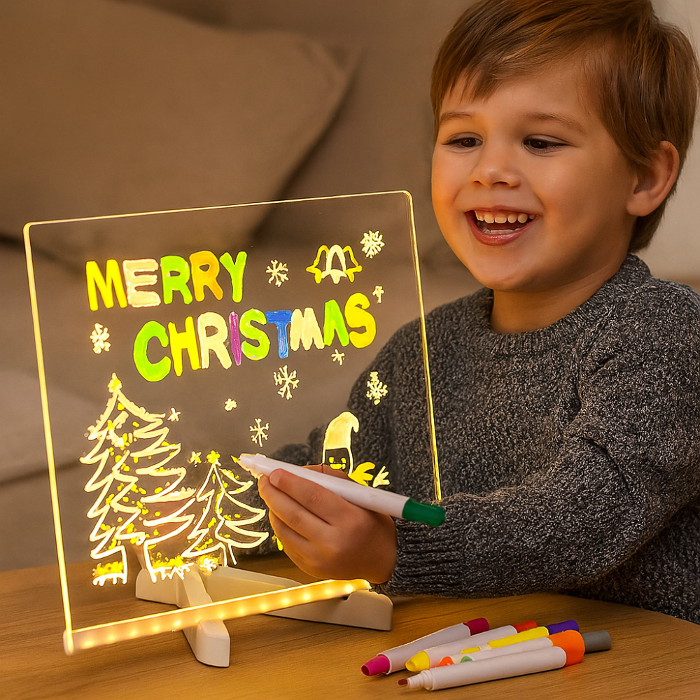 Tableau de Dessin LED Enfant pour Loisirs Créatifs - Foivo