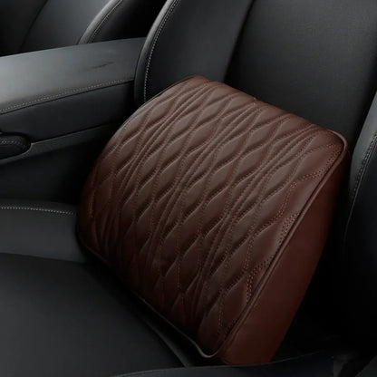 Almohada de cuello para coche en cuero sintético confortable