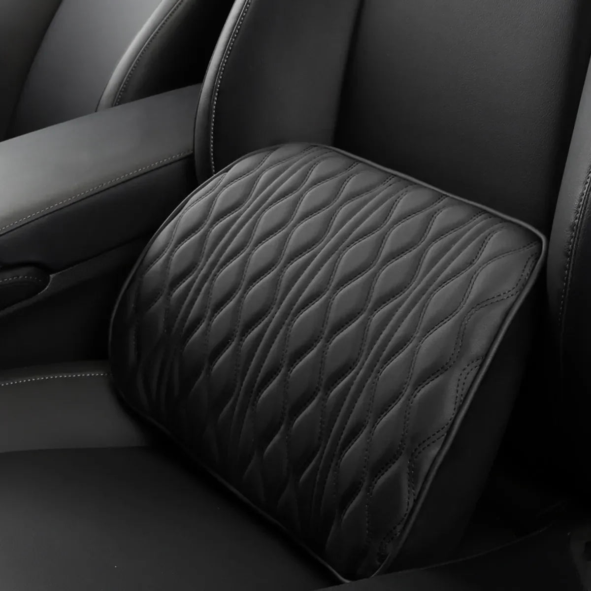 Almohada de cuello para coche en cuero sintético confortable
