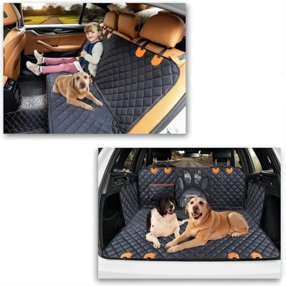 Funda protectora e impermeable para asiento trasero de perro